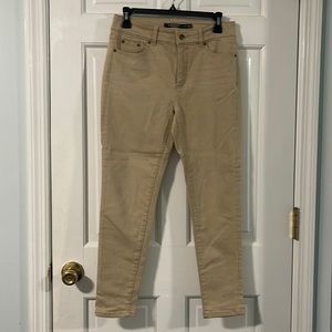 Ralph Lauren tan denim jeans size 4 petite. Never worn